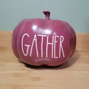 New Rae Dunn By Magenta Ceramic Gather Pumpkin